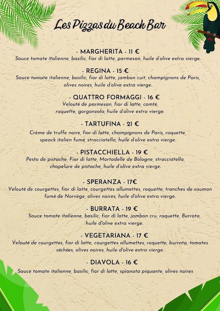 Beach Bar Ile de Ré - Menu Image 4